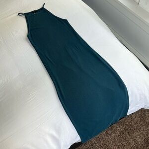 Forever 21 blue midi dress, simple, halter top